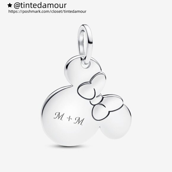 Pandora Disney Minnie Mouse Engravable Dangle Charm - Picture 2 of 7